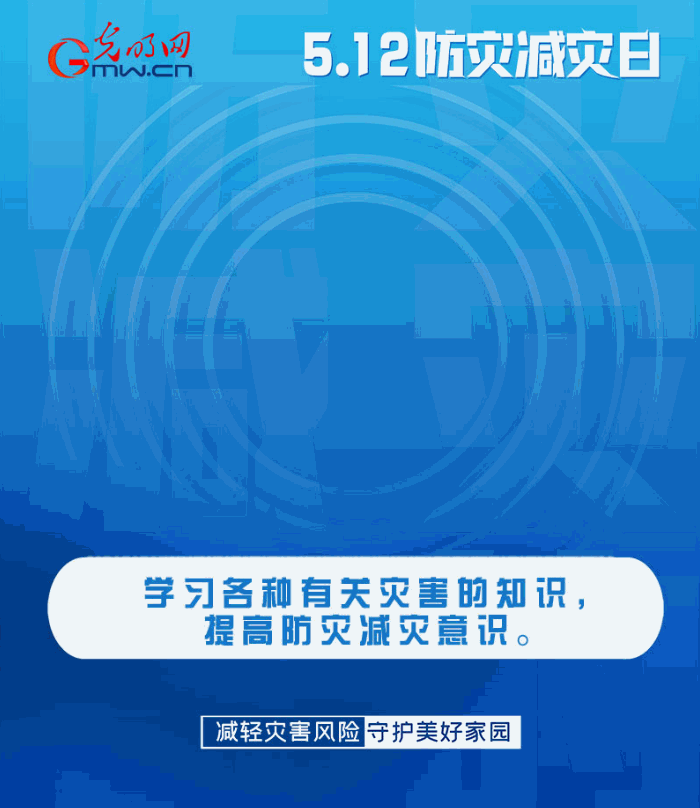 【動(dòng)態(tài)海報(bào)】減輕災(zāi)害風(fēng)險(xiǎn)，從這10個(gè)字開始