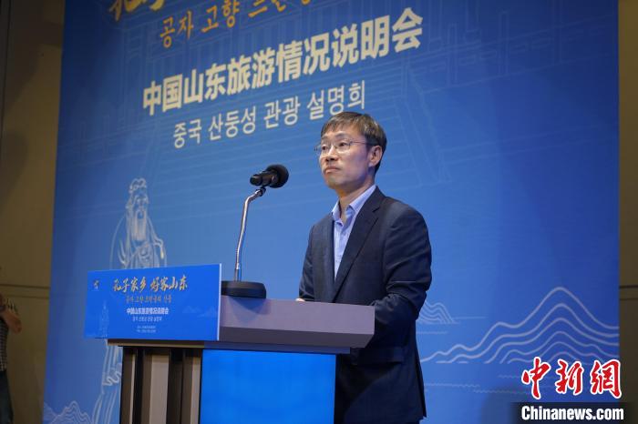 首爾市政府觀光體育局局長(zhǎng)金英渙致辭?！⑿?攝