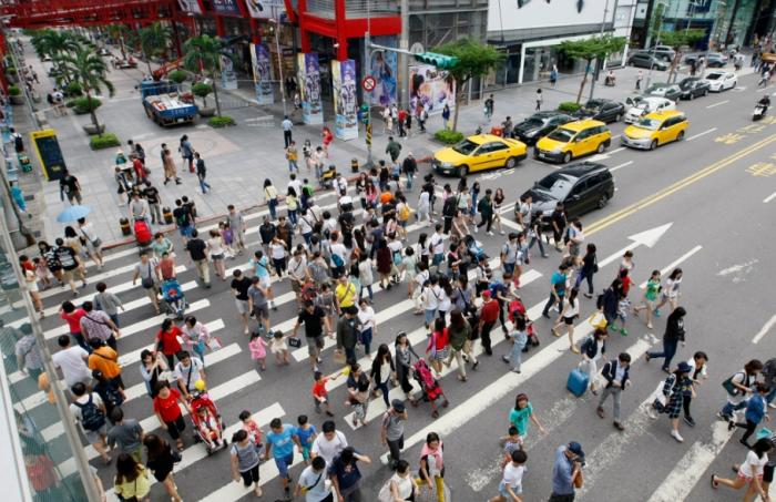 圖為信義商圈。圖片來(lái)源：臺(tái)灣“中時(shí)新聞網(wǎng)”。