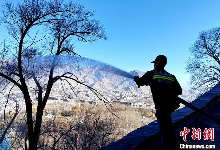 12月6日，布達(dá)拉宮消防救援大隊(duì)在布達(dá)拉宮山體林草區(qū)域開展?jié)窕ぷ??！㈣?攝