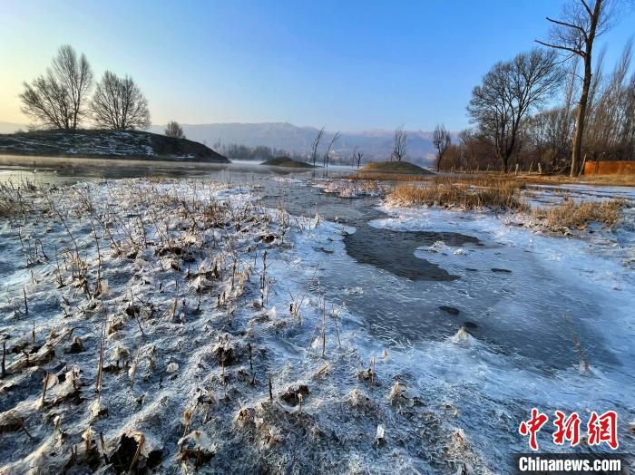 圖為青海省化隆縣黃河濕地景色。　李玉峰 攝